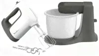 Миксер с чашей Moulinex HM464110, белый/серый