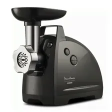 Мясорубка MOULINEX ME684832, 2000 Вт, 3.5 кг/мин, реверс, 8 насадок, чёрная