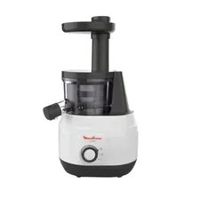 Соковыжималка Moulinex ZU150110, шнековая, 150 Вт, 0.8 л, белая/черная