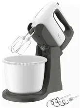 Миксер с чашей Moulinex HM464110, белый/серый